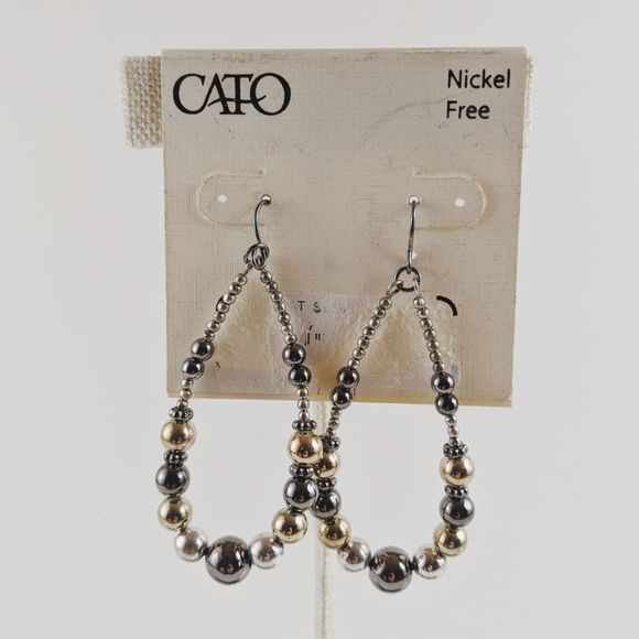 Cato Jewelry - 🖤3 for 25🖤Cato Multi Tone Oval Hoop Earrings NWT